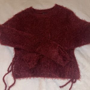 Cropped Fuzzy Sweater